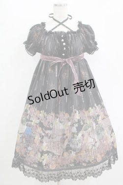 画像1: ALICE and the PIRATES / Victorian tear bottle柄ワンピース Free ブラック H-25-11-01-013-PA-OP-NS-ZH