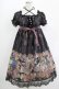 画像1: ALICE and the PIRATES / Victorian tear bottle柄ワンピース Free ブラック H-25-11-01-013-PA-OP-NS-ZH (1)