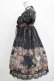 画像2: ALICE and the PIRATES / Victorian tear bottle柄ワンピース Free ブラック H-25-11-01-013-PA-OP-NS-ZH (2)
