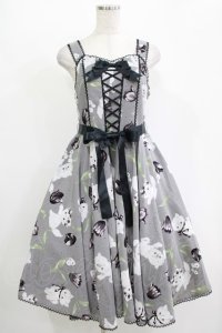 metamorphose / こねことチューリップ サーキュラージャンパースカート Free グレー H-25-11-01-014-ME-OP-NS-ZH