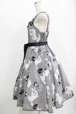 画像2: metamorphose / こねことチューリップ サーキュラージャンパースカート Free グレー H-25-11-01-014-ME-OP-NS-ZH