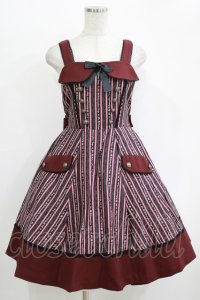 metamorphose / Royal stripeジャンパースカート Free ボルドー H-25-11-01-015-ME-OP-NS-ZH