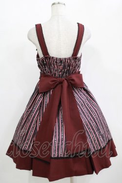 画像3: metamorphose / Royal stripeジャンパースカート Free ボルドー H-25-11-01-015-ME-OP-NS-ZH