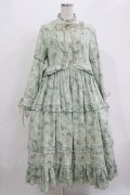 Another Walker（海外ロリータブランド） / 花柄ワンピース L グリーン H-25-11-01-016-PU-OP-NS-ZH