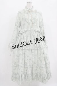 Another Walker（海外ロリータブランド） / 花柄ワンピース L グリーン H-25-11-01-016-PU-OP-NS-ZH