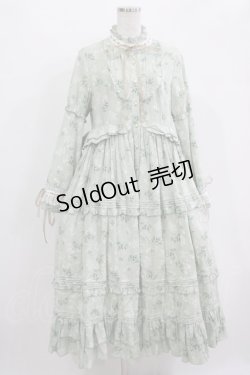 画像1: Another Walker（海外ロリータブランド） / 花柄ワンピース L グリーン H-25-11-01-016-PU-OP-NS-ZH