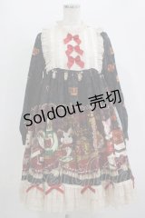 豹了个猫(OCELOT)（海外ロリータブランド） / ヨーク切替ワンピース M ブラック H-25-11-01-017-LO-OP-NS-ZH