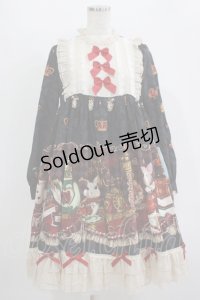 豹了个猫(OCELOT)（海外ロリータブランド） / ヨーク切替ワンピース M ブラック H-25-11-01-017-LO-OP-NS-ZH