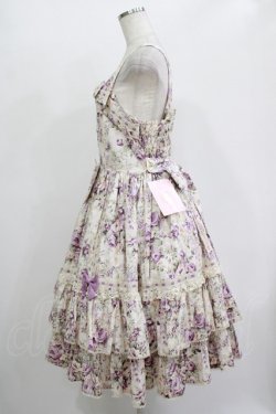 画像2: metamorphose / 【プラスサイズ】メアリーはしごレースジャンパースカート プラスサイズ アンティークラベンダー H-25-11-01-018-ME-OP-NS-ZH