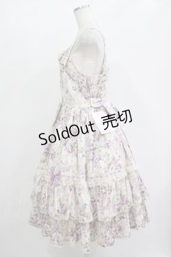 画像2: metamorphose / 【プラスサイズ】メアリーはしごレースジャンパースカート プラスサイズ アンティークラベンダー H-25-11-01-018-ME-OP-NS-ZH