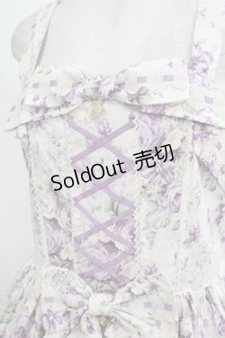 画像4: metamorphose / 【プラスサイズ】メアリーはしごレースジャンパースカート プラスサイズ アンティークラベンダー H-25-11-01-018-ME-OP-NS-ZH