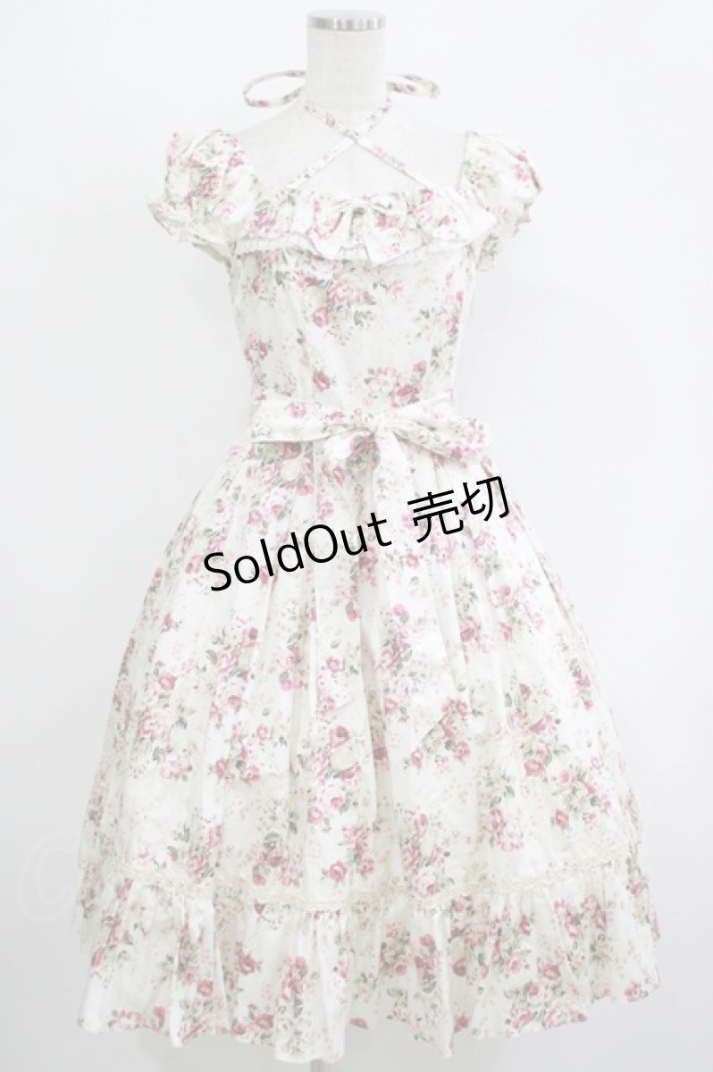 画像1: Victorian maiden / アンティークロココブーケポリーヌドレス Free ミルクティーローズ H-25-11-01-019-CL-OP-NS-ZH (1)