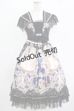 画像1: Grove Deer（海外ロリータブランド） / ジャンパースカート M ブラック H-25-11-01-022-LO-OP-NS-ZH