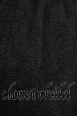 画像4: Victorian maiden / エレガントレーシーフリルスカラップスカート FREE ブラック H-25-11-01-024-CL-SK-YZ-ZH