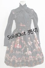 ALICE and the PIRATES / ワンダーラビットのマジカルトランプティーパーティ柄ジャンパースカートセット Free ブラック H-25-11-02-1001-PA-OP-NS-ZH