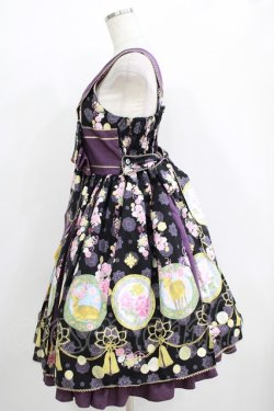 画像2: metamorphose / 花鹿の万華鏡タックジャンパースカート Free 黒檀 H-25-11-02-1002-ME-OP-NS-ZH