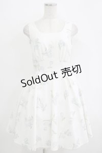 Secret Honey / チューリップ柄ワンピース Free オフ H-25-11-02-1027-CA-OP-NS-ZH