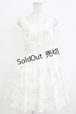 画像1: Secret Honey / チューリップ柄ワンピース Free オフ H-25-11-02-1027-CA-OP-NS-ZH