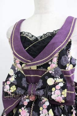 画像4: metamorphose / 花鹿の万華鏡タックジャンパースカート Free 黒檀 H-25-11-02-1002-ME-OP-NS-ZH