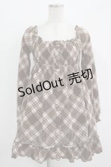 LIZ LISA / チェックチュニック Free ブラウン H-25-11-02-1030-LO-TO-NS-ZH