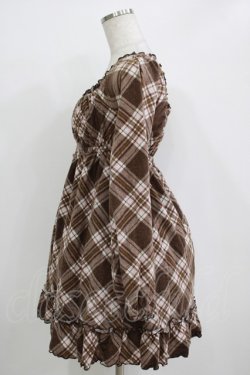 画像2: LIZ LISA / チェックチュニック Free ブラウン H-25-11-02-1030-LO-TO-NS-ZH