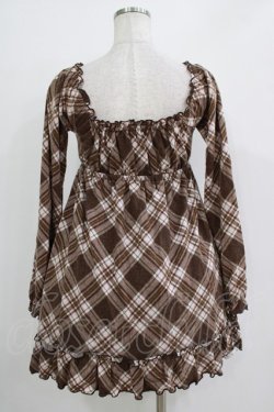 画像3: LIZ LISA / チェックチュニック Free ブラウン H-25-11-02-1030-LO-TO-NS-ZH