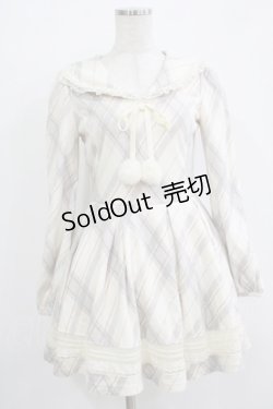 画像1: LIZ LISA / チェックセーラーワンピース Free オフ/グレー H-25-11-02-1031-LO-OP-NS-ZH