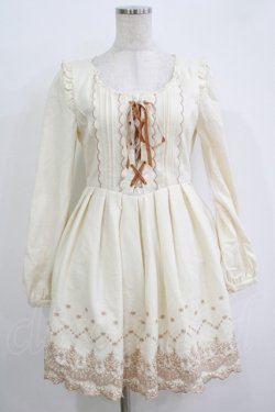 画像1: LIZ LISA / スカラップ刺繍ワンピース Free オフ H-25-11-02-1032-LO-OP-NS-ZH