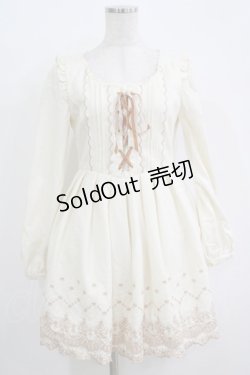 画像1: LIZ LISA / スカラップ刺繍ワンピース Free オフ H-25-11-02-1032-LO-OP-NS-ZH