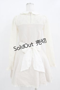 画像3: LIZ LISA / ウエストリボンワンピース Free 生成り H-25-11-02-1033-LO-OP-NS-ZH