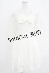 LIZ LISA / レースリボンワンピース Free オフ H-25-11-02-1037-LO-OP-NS-ZH