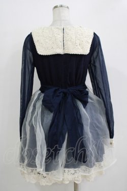 画像3: LIZ LISA / レースカラーワンピース Free ネイビー H-25-11-02-1039-LO-OP-NS-ZH