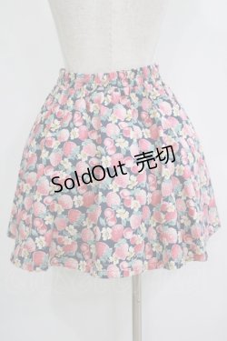 画像3: Fi.n.t / いちご柄スカート Free ネイビー H-25-11-02-1040-CA-SK-NS-ZH