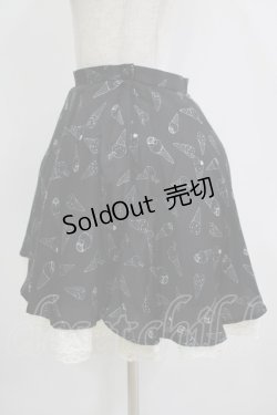 画像2: E hyphen world gallery / アイス柄スカート M ブラック H-25-11-02-1042-LO-SK-NS-ZH