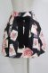 画像3: JESUS DIAMANTE / 新JAPON DOLLスカート 38 新トランプ薔薇ブラック H-25-11-02-1044-JE-SK-NS-ZH (3)