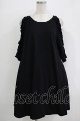 Ank Rouge / バックスピンドルカットワンピース M ブラック H-25-11-02-1045-CA-OP-NS-ZH