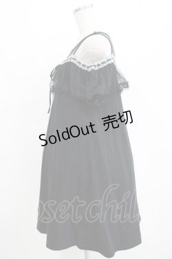 画像2: Ank Rouge / チュール切替カットワンピース M ブラック H-25-11-02-1047-CA-OP-NS-ZH