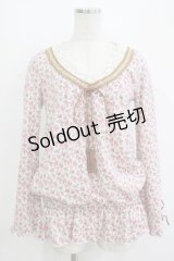 LIZ LISA / 花柄トップス Free サックス H-25-11-02-1048-LO-TO-NS-ZH