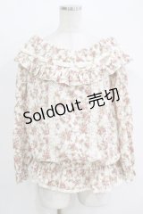 LIZ LISA / 花柄フリルトップス Free オフ H-25-11-02-1049-LO-TO-NS-ZH
