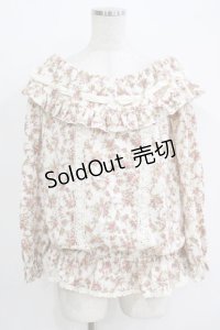 LIZ LISA / 花柄フリルトップス Free オフ H-25-11-02-1049-LO-TO-NS-ZH