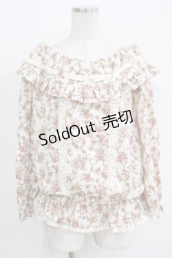 画像1: LIZ LISA / 花柄フリルトップス Free オフ H-25-11-02-1049-LO-TO-NS-ZH
