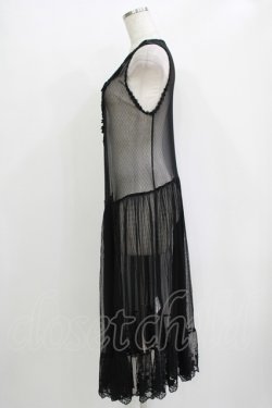 画像2: axes femme / ロングジレ付きカーディガン M ブラック H-25-11-02-1051-AX-TO-NS-ZH