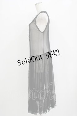 画像2: axes femme / ロングジレ付きカーディガン M ブラック H-25-11-02-1051-AX-TO-NS-ZH