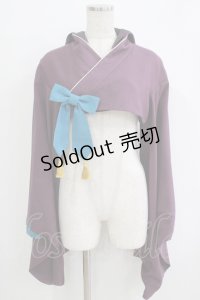 metamorphose / フード付き着物袖ボレロ Free パープル H-25-11-02-1052-ME-JA-NS-ZH