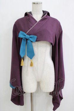 画像1: metamorphose / フード付き着物袖ボレロ Free パープル H-25-11-02-1052-ME-JA-NS-ZH