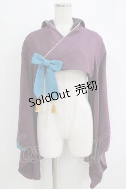 画像1: metamorphose / フード付き着物袖ボレロ Free パープル H-25-11-02-1052-ME-JA-NS-ZH
