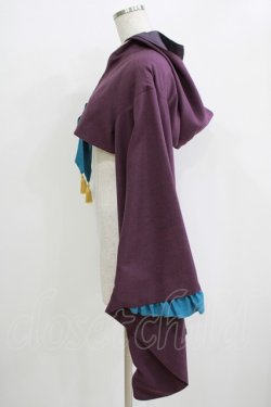 画像2: metamorphose / フード付き着物袖ボレロ Free パープル H-25-11-02-1052-ME-JA-NS-ZH