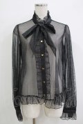 Angelic Pretty / Charming Girlブラウス(チュール) Free ブラック H-25-11-02-1053-AP-BL-NS-ZH