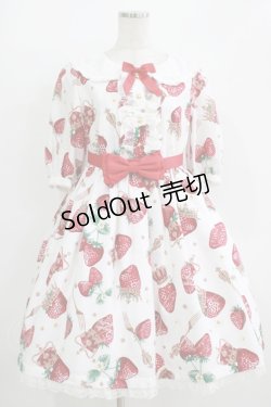 画像1: Angelic Pretty / Royal Crown Berryワンピース Free シロ H-25-11-02-1005-AP-OP-NS-ZH