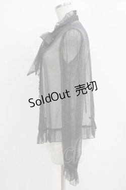 画像2: Angelic Pretty / Charming Girlブラウス(チュール) Free ブラック H-25-11-02-1053-AP-BL-NS-ZH